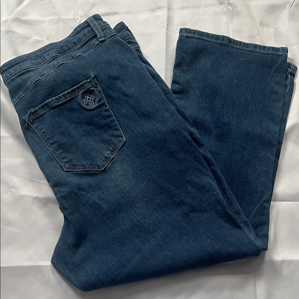 Laurie Felt Dark Blue Ankle Jeans